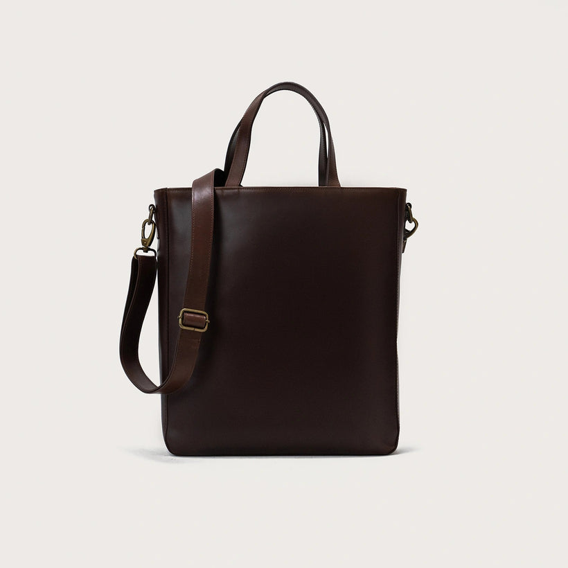 The Poet Bolso tote de cuero