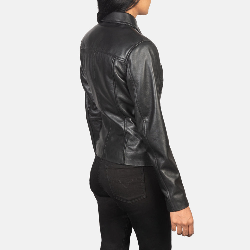 Tomachi Rojo Chaqueta de Cuero para Mujer – Vista alternativa del producto 5