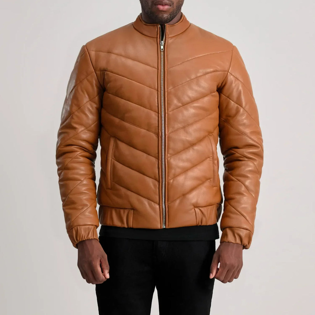 Travis Chaqueta de Cuero para Hombre – Vista alternativa del producto 4