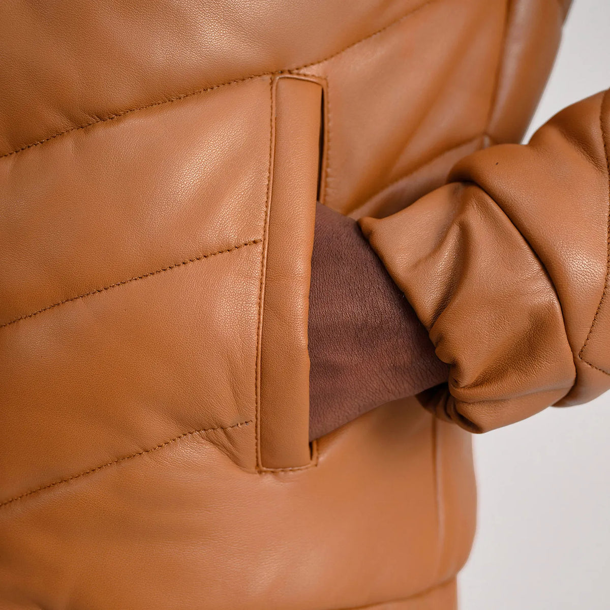 Travis Chaqueta de Cuero para Hombre – Vista alternativa del producto 6