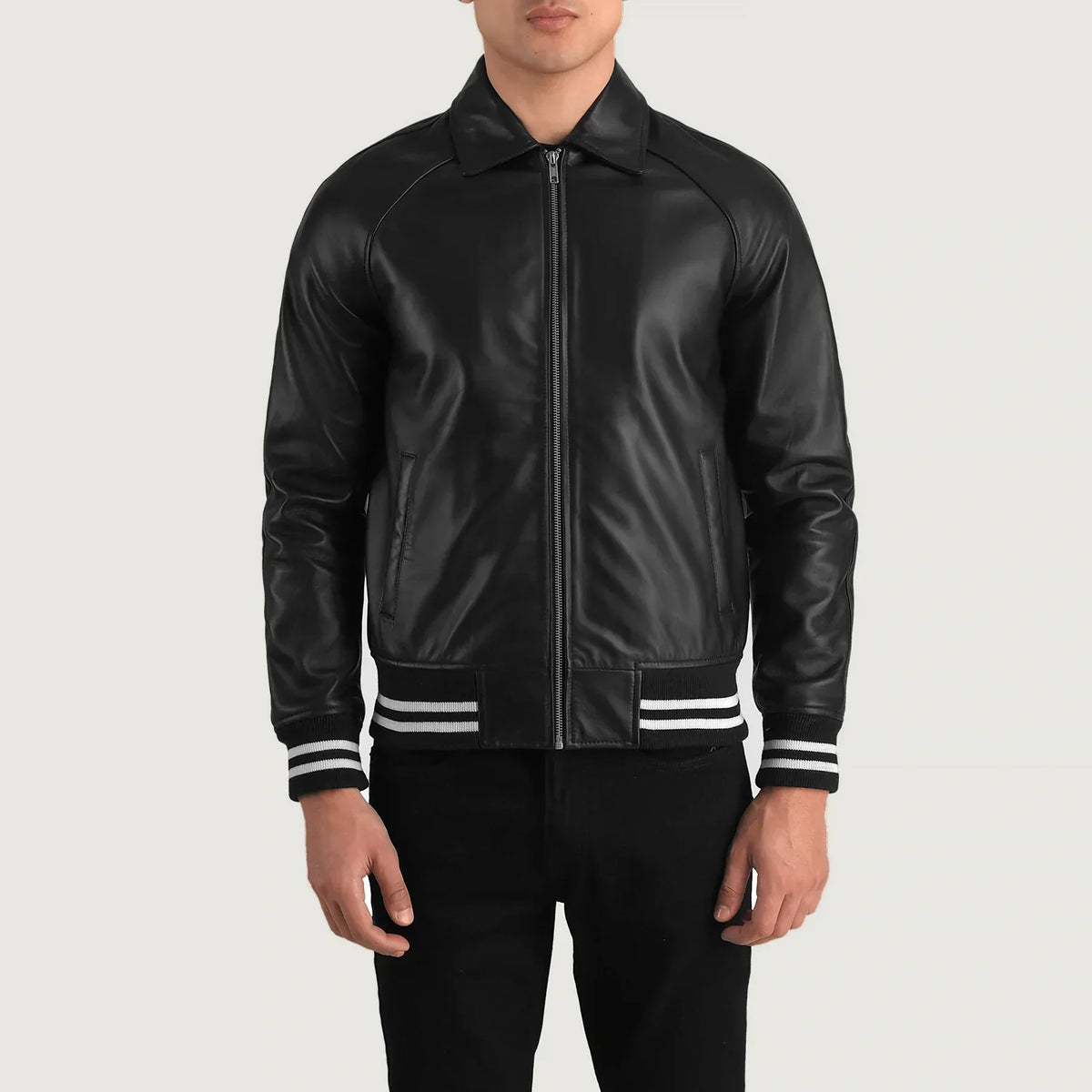 Walton Varsity Chaqueta de Cuero para Hombre – Vista alternativa del producto 4