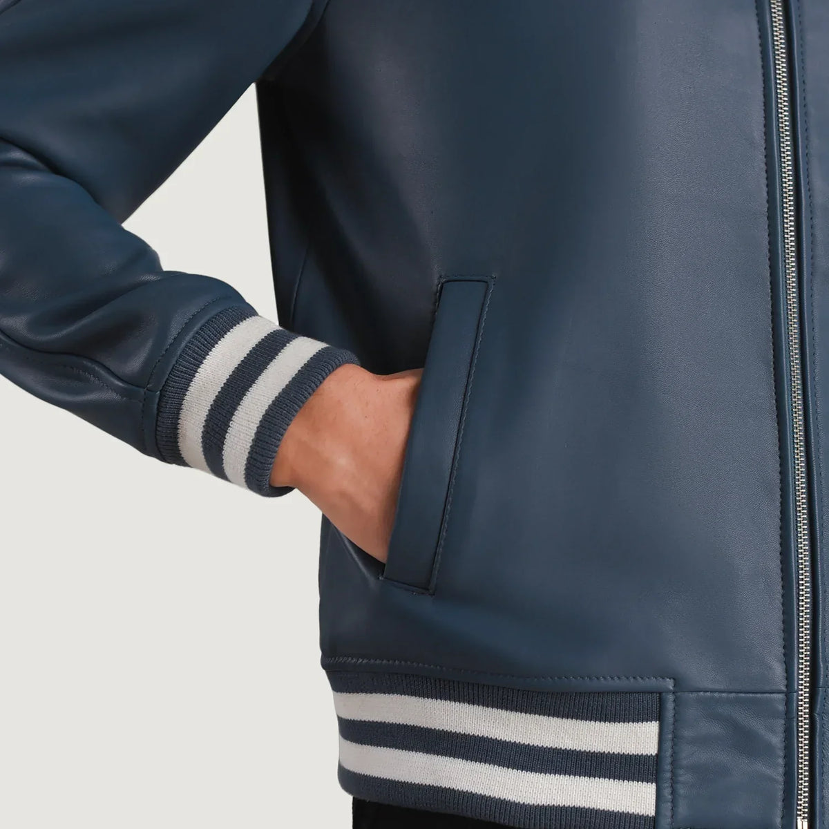 Walton Varsity Chaqueta de Cuero para Hombre – Vista alternativa del producto 5