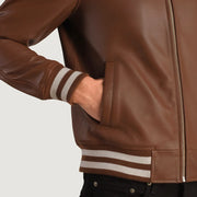 Walton Varsity Chaqueta de Cuero para Hombre – Vista alternativa del producto 6