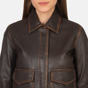 
Westa A-2 Chaqueta Bomber de Cuero para Mujer – alternate product view 7