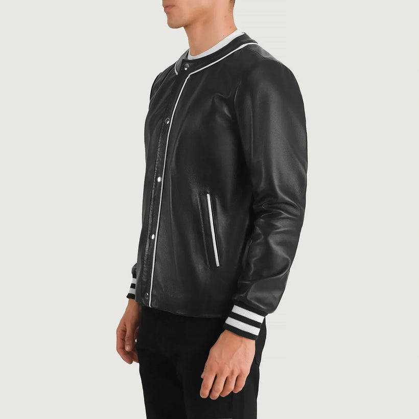 Willis Varsity Chaqueta de Cuero para Hombre