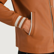 Willis Varsity Chaqueta de Cuero para Hombre – Vista alternativa del producto 6