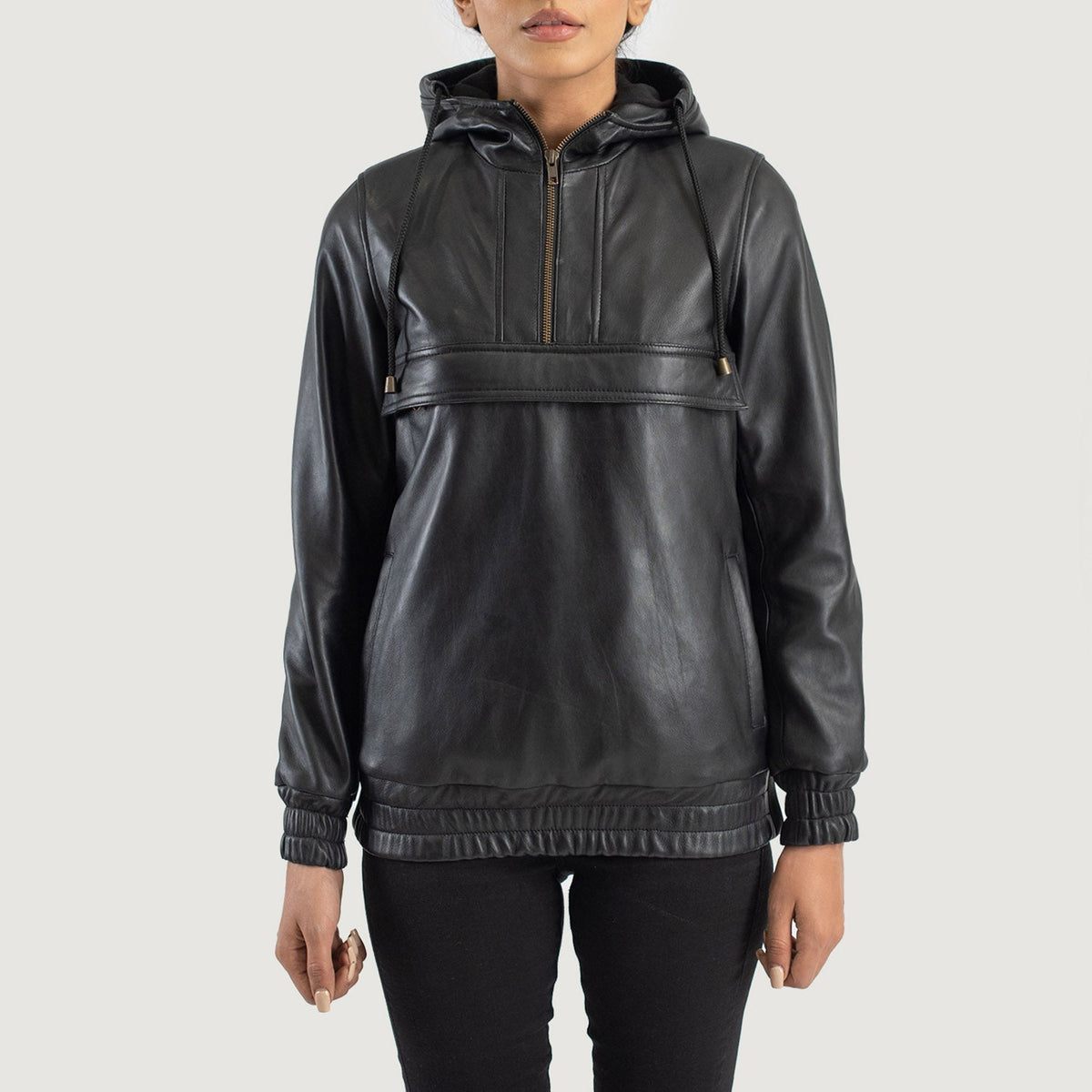 
Zest Hooded Pullover Chaqueta de Cuero para Mujer – alternate product view 1