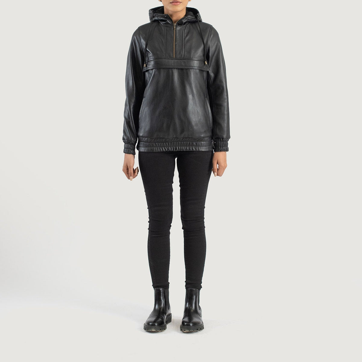 
Zest Hooded Pullover Chaqueta de Cuero para Mujer – alternate product view 3