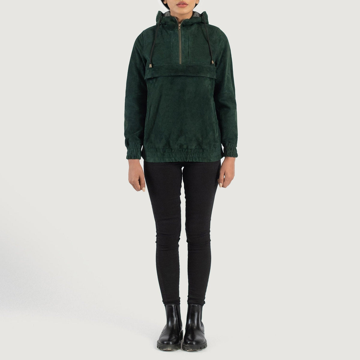 
Zest Hooded Pullover Chaqueta de Cuero para Mujer – alternate product view 3