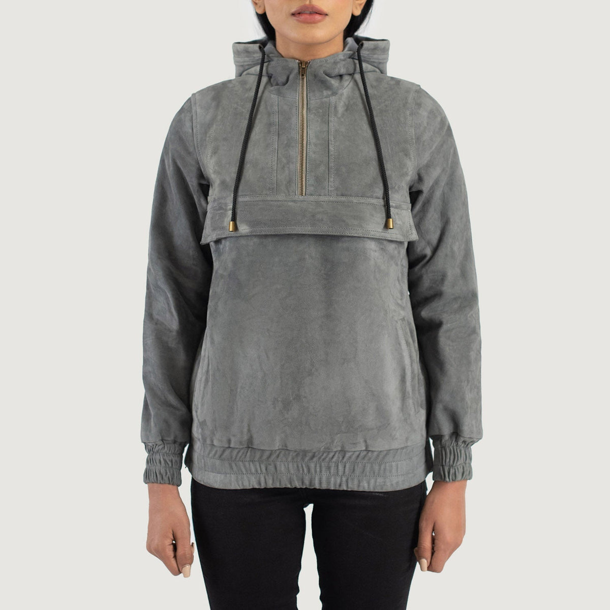 
Zest Hooded Pullover Chaqueta de Cuero para Mujer – alternate product view 1