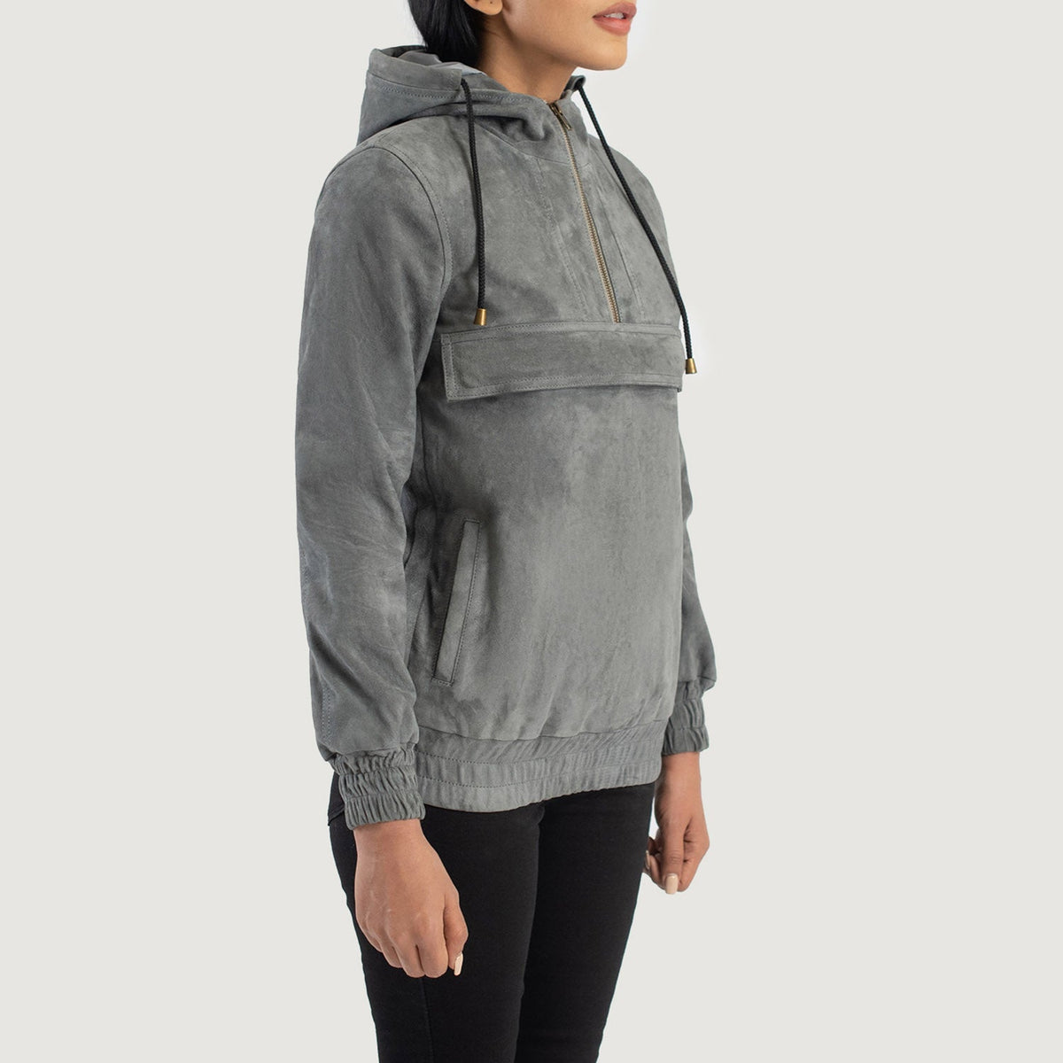 
Zest Hooded Pullover Chaqueta de Cuero para Mujer – alternate product view 2