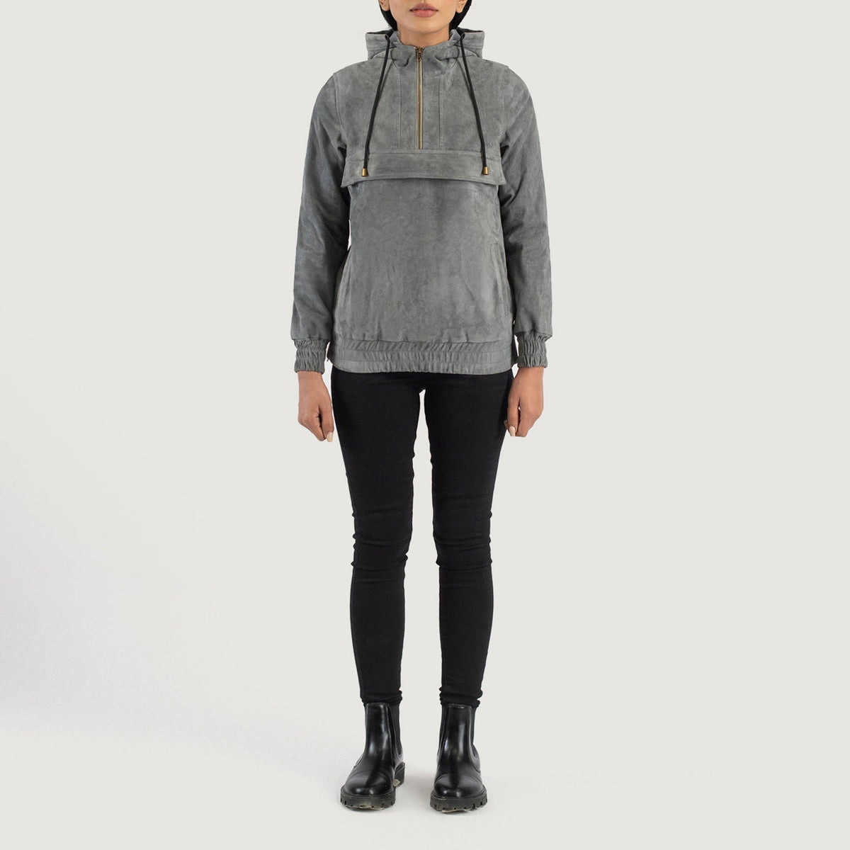 
Zest Hooded Pullover Chaqueta de Cuero para Mujer – alternate product view 3