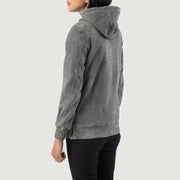 
Zest Hooded Pullover Chaqueta de Cuero para Mujer – alternate product view 5